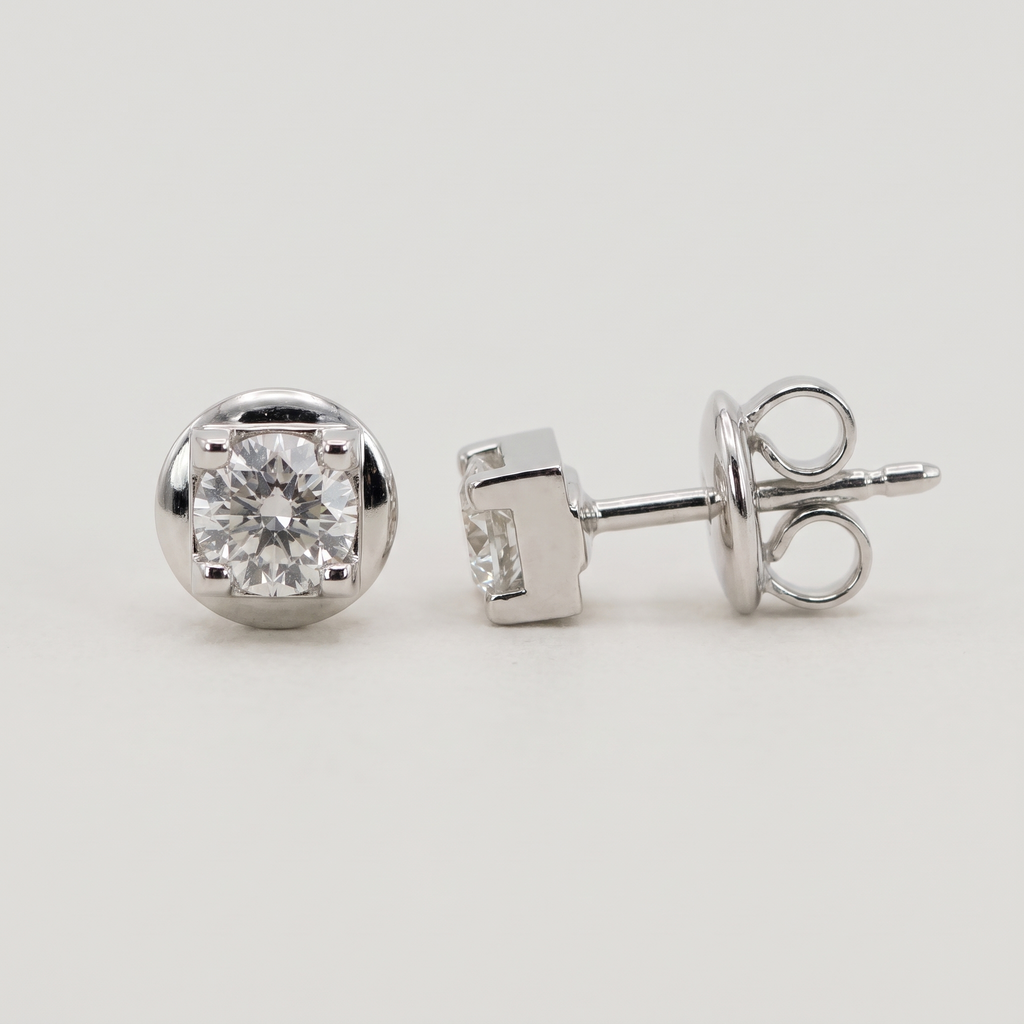Orecchini punto luce 1.04 ct