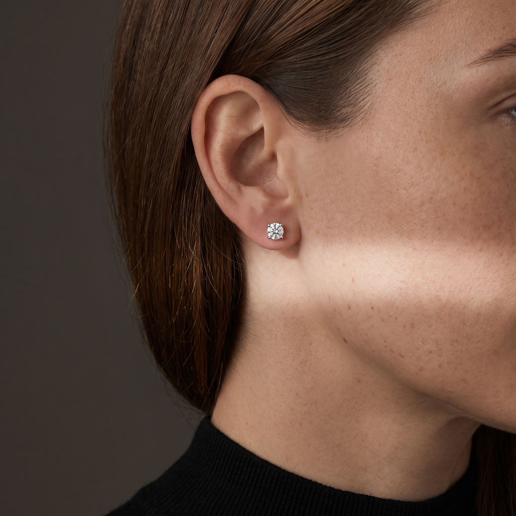 Orecchini punto luce 1,00 ct
